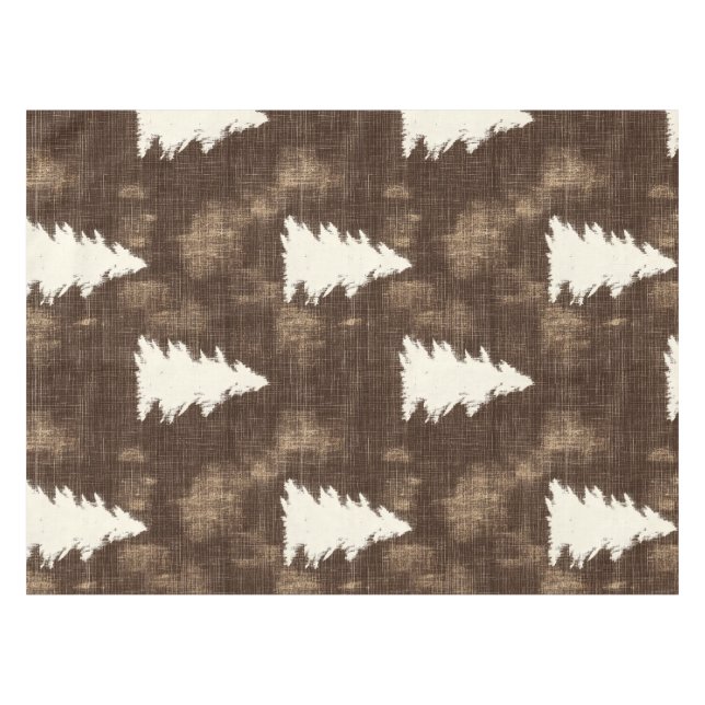 Mantel Árboles de Navidad rústicos (Frente (Horizontal))