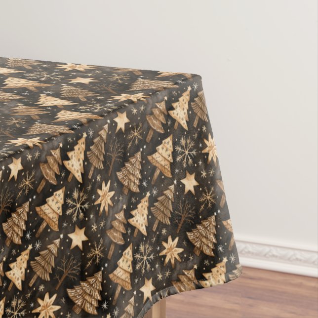 Mantel Árboles, estrellas y copos de nieve de Navidad rús (In Situ)