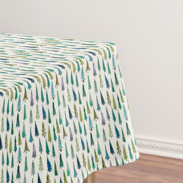 Mantel Árboles navideños pintados a mano (In Situ)