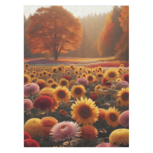 Mantel Árboles otoñales/campo con mamáes