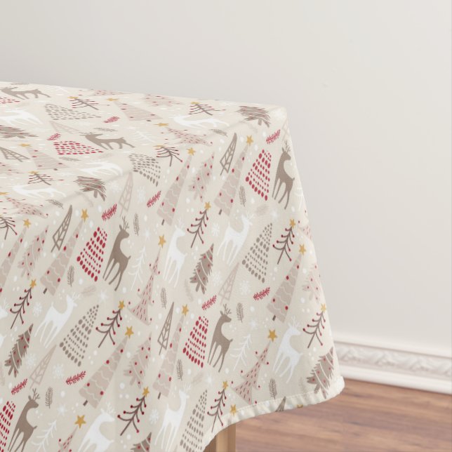 Mantel Árboles y renos de Navidad (In Situ)
