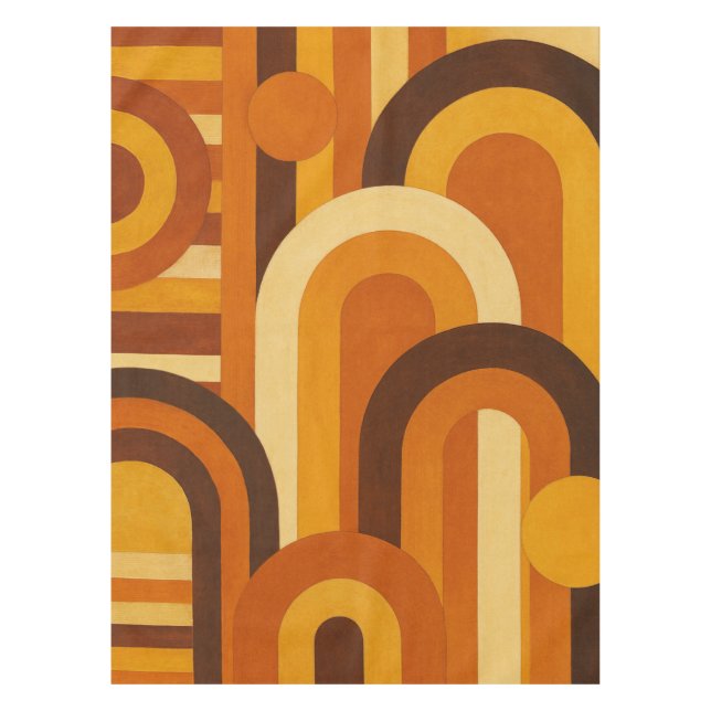 Mantel Arches and Sunspots Retro MCM Geometric Design (Anverso)