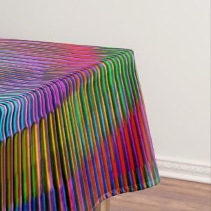 Mantel arco iris en espiral Grabado en relieve y rayas de