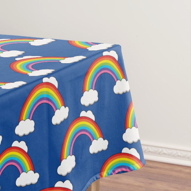 Mantel Arcoiris con nubes blancas (In Situ)