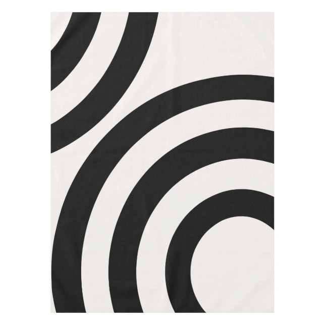 Mantel Arcos Resumen Modernos De Mediados Del Siglo Negro (Anverso)