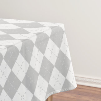 Mantel Argel gris y blanco