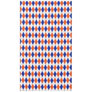 Mantel Argyle naranja y Diamante Azul