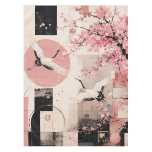 Mantel Armonía de Sakura y Grullas de Vanguardia