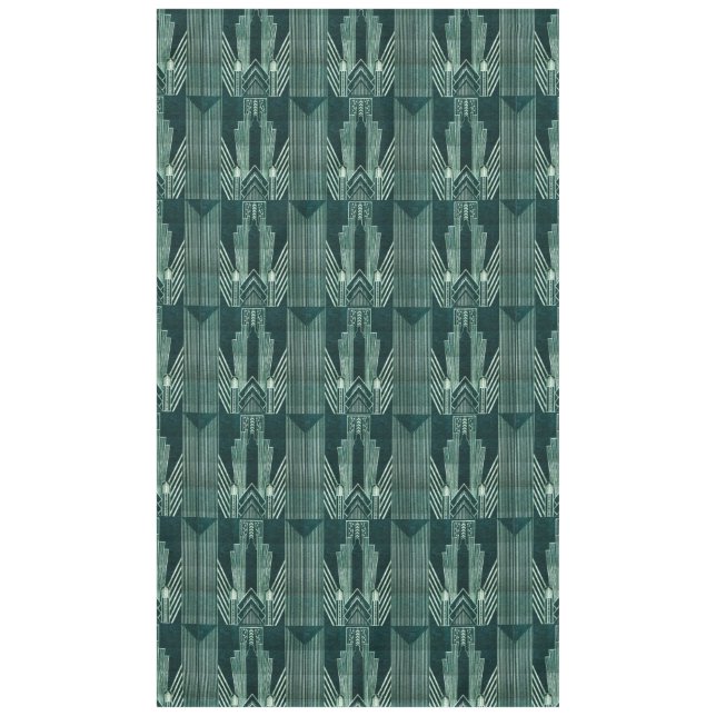 Mantel Art Deco, Green, black, Pattern, art nouveau, vint (Anverso)