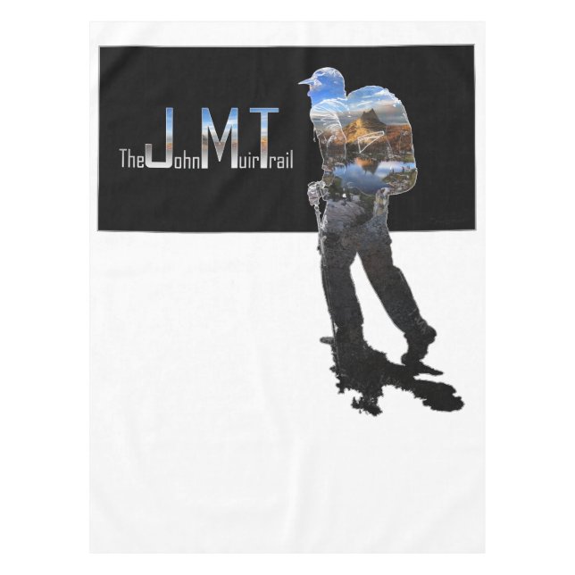 Mantel Art - Hiker Silhouette - John Muir Trail Text (Anverso)