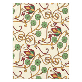 Mantel Art Nouveau-inspired floral design