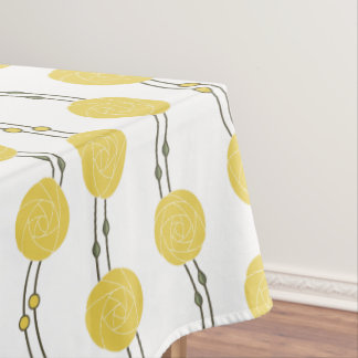 Mantel Art Nouveau Mackintosh Rose Stripes Yellow
