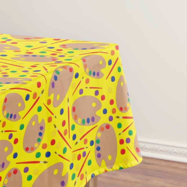 Mantel Art Paint Palette Cute Primer Fiesta de Cumpleaños (In Situ)