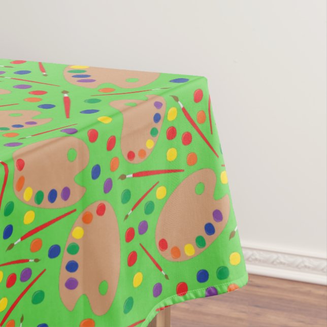 Mantel Art Paint Palette Cute Primer Fiesta de Cumpleaños (In Situ)