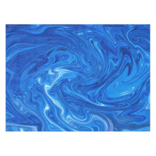 Mantel Arte abstracto de mármol azul sencillo y elegante
