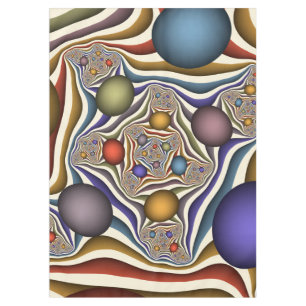 Mantel Arte abstracto fractal moderno colorido volando