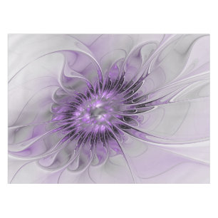 Mantel Arte abstracto fractal moderno de la flor de lavan