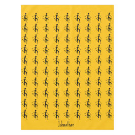 Mantel Arte africano, patrón de Naranja de atleta de silu