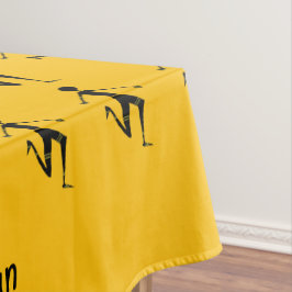 Mantel Arte africano, patrón de Naranja de atleta de silu