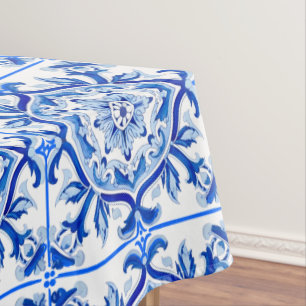 Mantel Arte barroco italiano con el azul del mosaico