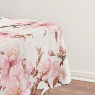 Mantel Arte botánico de flor de cerezo aireado