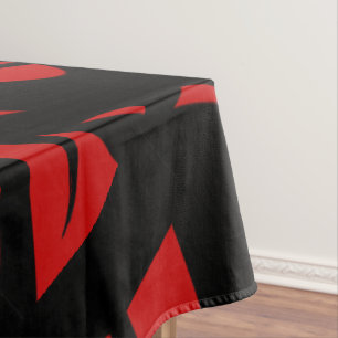 Mantel Arte contemporáneo rojo / negro