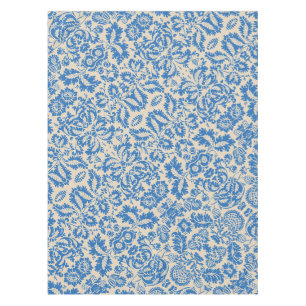 Mantel Arte de azulejos florales azules venecianos de Wil