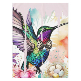 Mantel Arte de Pájaro con Pinceladas