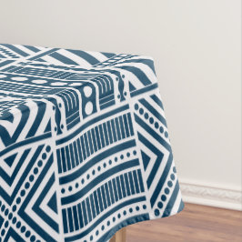 Mantel Arte de patrones tribales azules