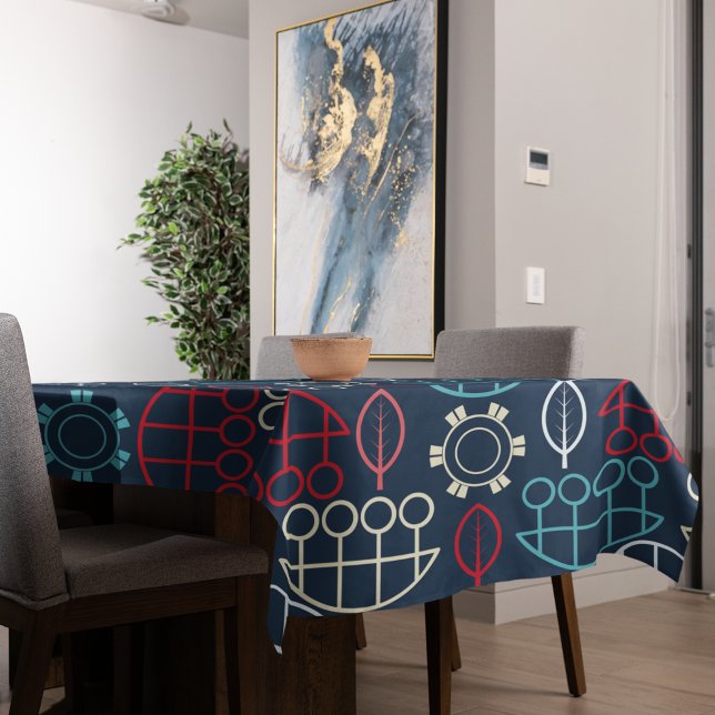 Mantel Arte de patrones tribales tradicionales (Table cloth)