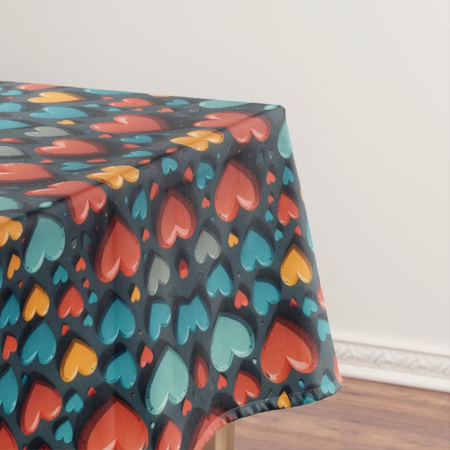 Mantel Arte de San Valentín de Corazones (In Situ)