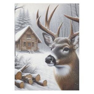 Mantel Arte de venado/buck de invierno