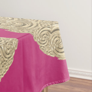 Mantel Arte elegante nuevo oro fuschia rosa moderno