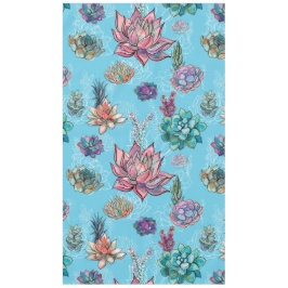 Mantel Arte floral del fondo azul