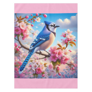 Mantel Arte floral/primaveral de Jay azul