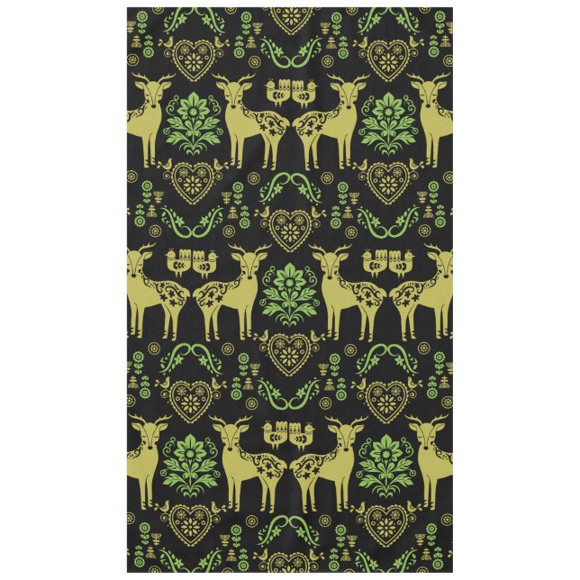 Mantel Arte folclórico noruego Rosemaling (Anverso)