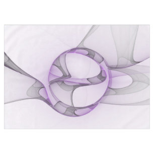 Mantel Arte fractal abstracto moderno lavanda gris