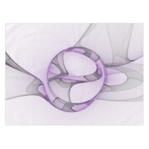Mantel Arte fractal abstracto moderno lavanda gris