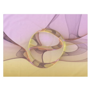 Mantel Arte fractal dorado rosa moderno abstracto