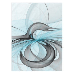 Mantel Arte fractal moderno gris antracita abstracto