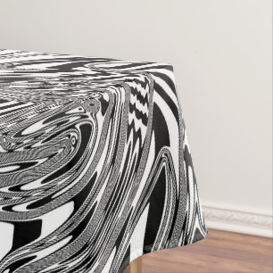 Mantel Arte geométrico en blanco y negro 12