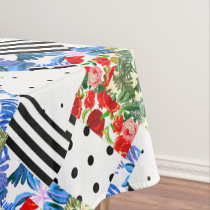 Mantel Arte italiano, siciliano, mosaico, flores de veran