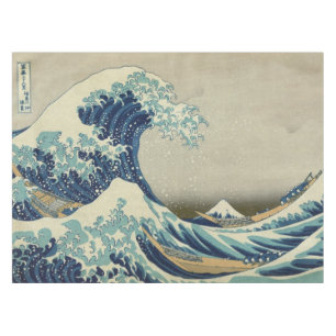 Mantel Arte japonés vintage, La gran ola de Hokusai