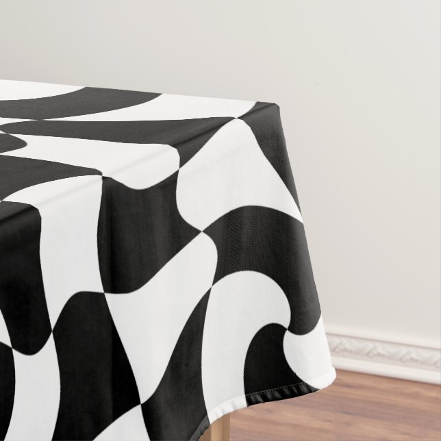 Mantel arte óptico en blanco y negro (In Situ)