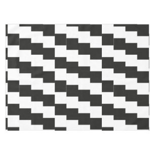 Mantel arte óptico en blanco y negro