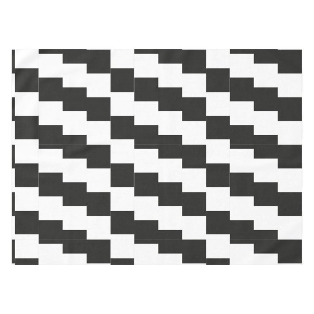 Mantel arte óptico en blanco y negro (Frente (Horizontal))