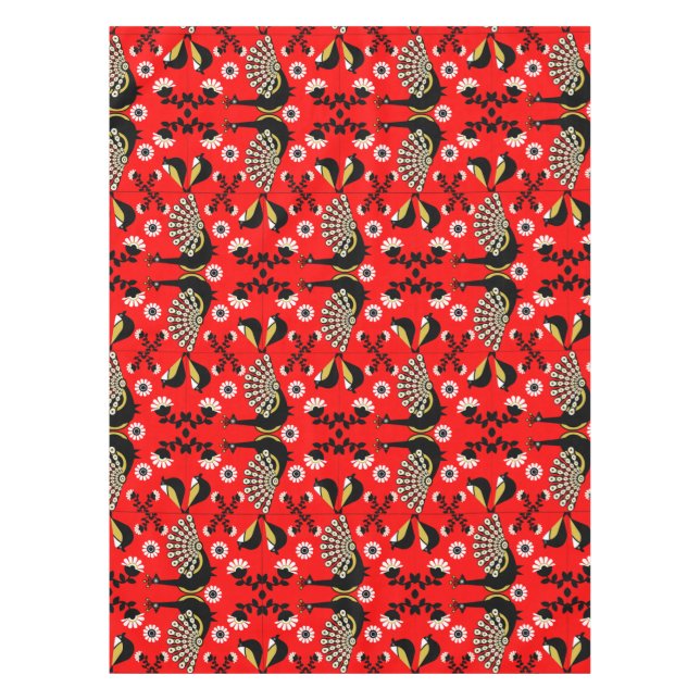 Mantel Arte Popular Peacock Bird (Anverso)