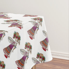 Mantel Arte popular ucraniano del chica de Perogie