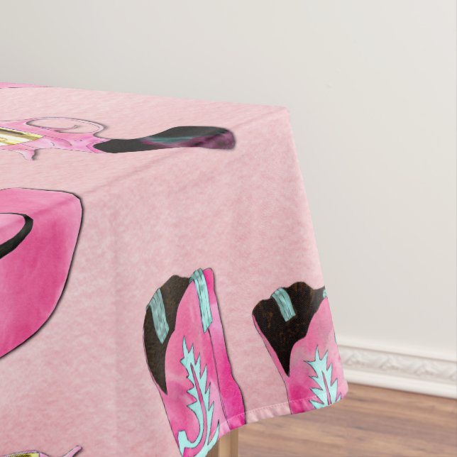 Mantel Artsy Cute Girone Pink Verde azulado Cowgirl Water (In Situ)