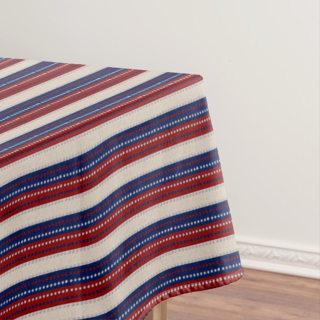 Mantel Aspecto de cuero Estrellas-Rayas-52x70 TABLECLOTH (In Situ)